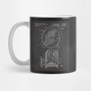 Skydiving Wind Tunnel Patent - Sky Diving Art - Black Chalkboard Mug